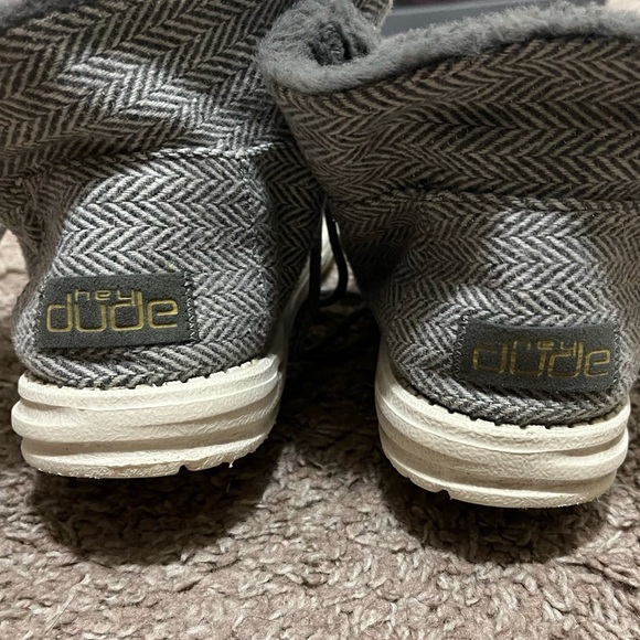 Hey Dude Britt Folder Over Boot -Herringbone Grey - Picture 6 of 7